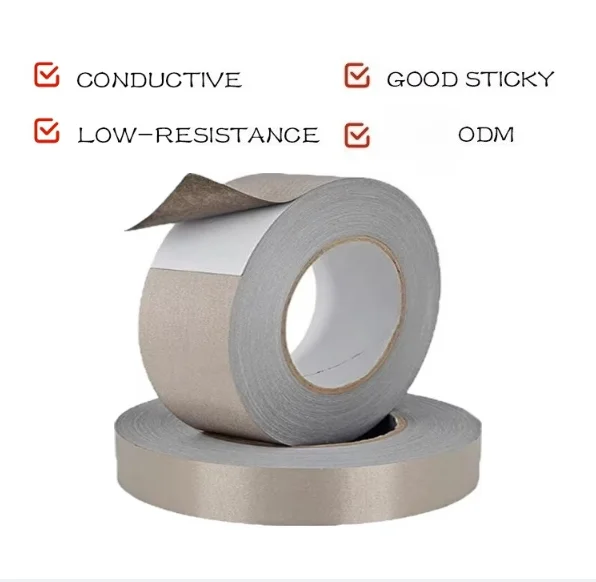 S-urface Resis-tance 0.03 Abrasion Resistant Conductive Fabric Ta-pe for Wireless De-vice Enclosure G-ap S-gnal Shi-elding
