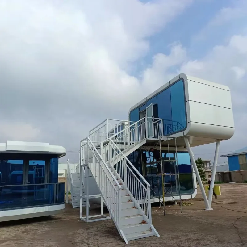 Gran villa prefabricada de casa móvil rápida con dormitorio y baño a la venta