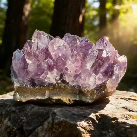 1pc 30-150g / Natural Amethyst Crystal Cluster Mineral Sample Display Piece for Home Decor - Energy Crystal Meditation Healing