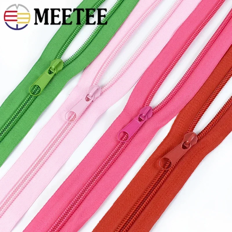 50/100Pcs 3# 5# Rainbow Zipper Slider for Nylon Zippers Sofa Cover Clothes Backpack Zip Puller Head Sewing Repair Accessories