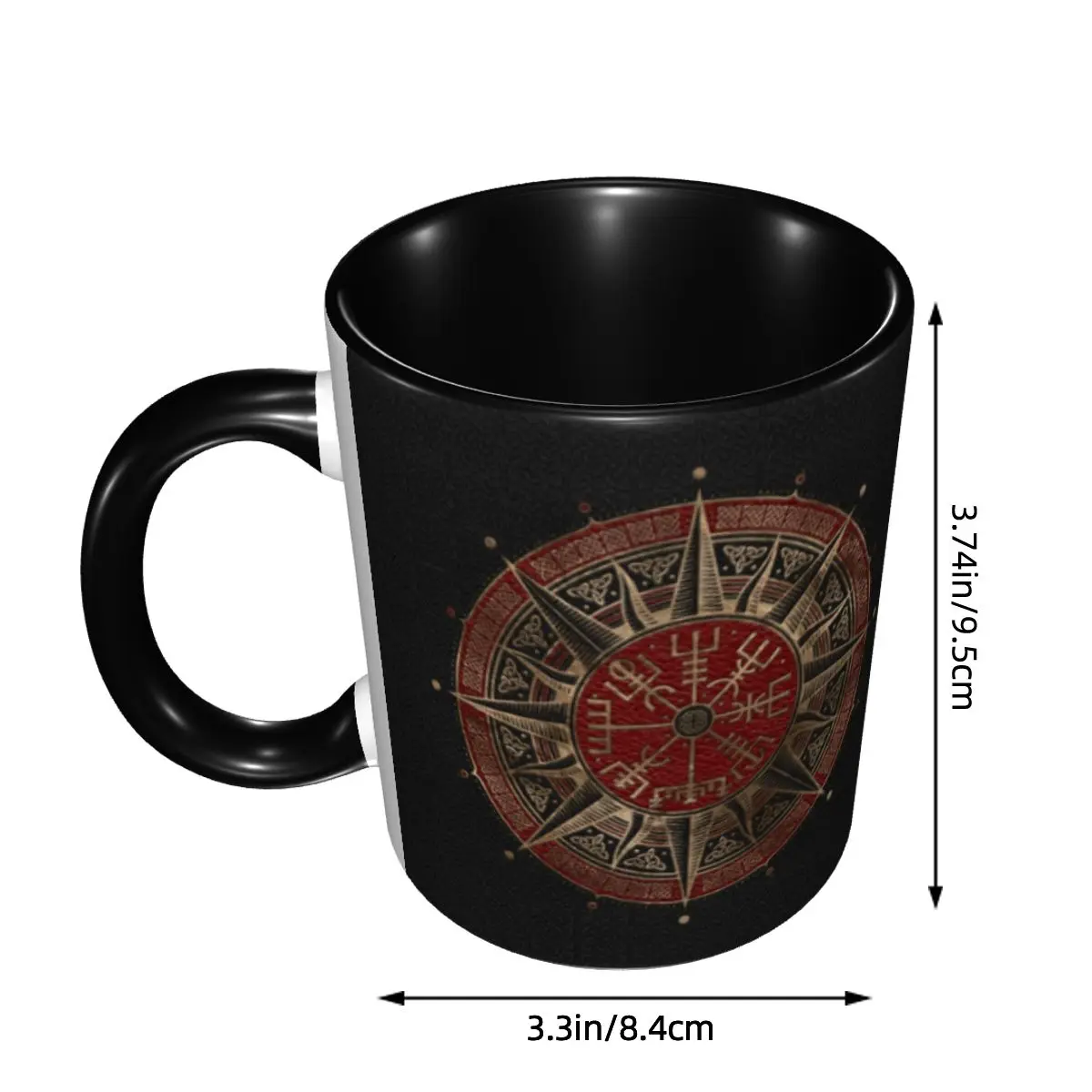 Personalized Vegvisir Mug DIY Viking Compass Ceramic Tea Milk Coffee Cup