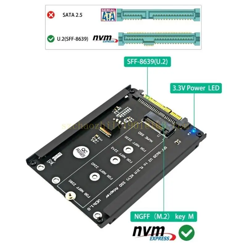 M.2 NVME SSD M SSD в адаптер U.2 SFF-8639 PCIe конвертер для настольных ПК лучшая продажа