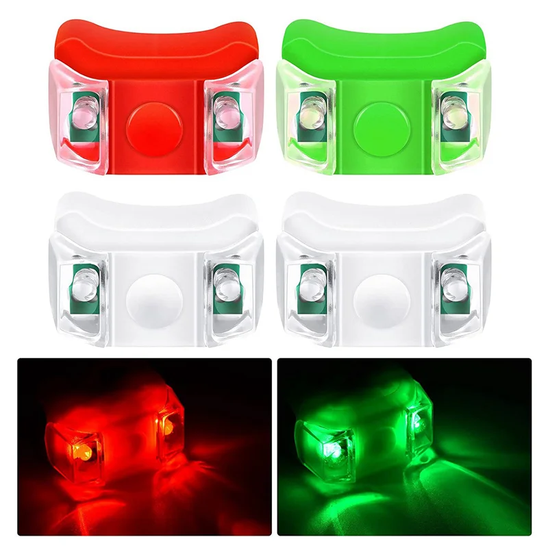 BB-12 X أضواء الملاحة للقارب LED لقارب يخت قارب دراجة نارية الصيد ليلة الجري الصيد (الأحمر والأخضر والأبيض)