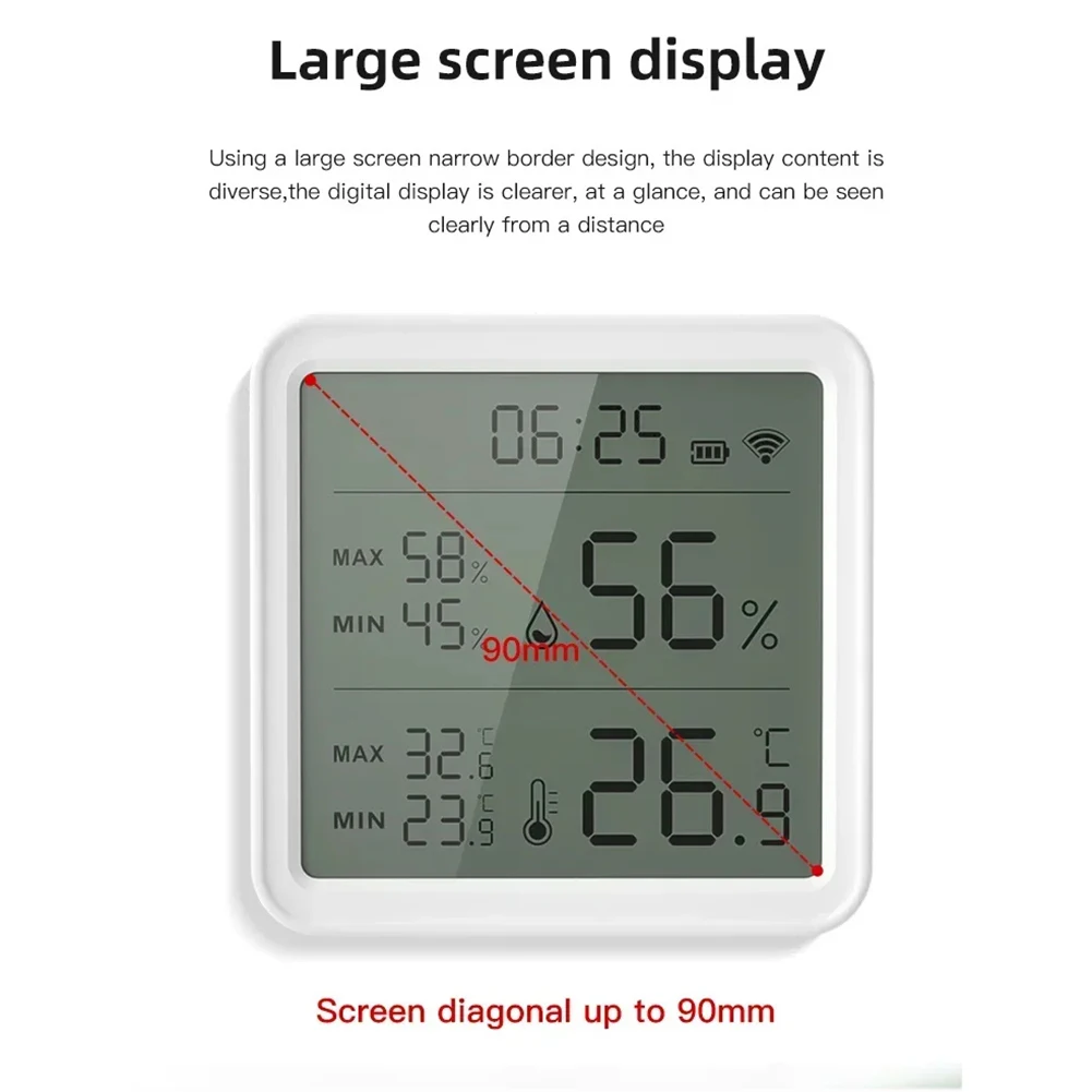 Humidity Monitor Digital Sensor Data Storage Hands-Free Inquiry Humidity Data Logging Digital Temperature And Humidity Sensor