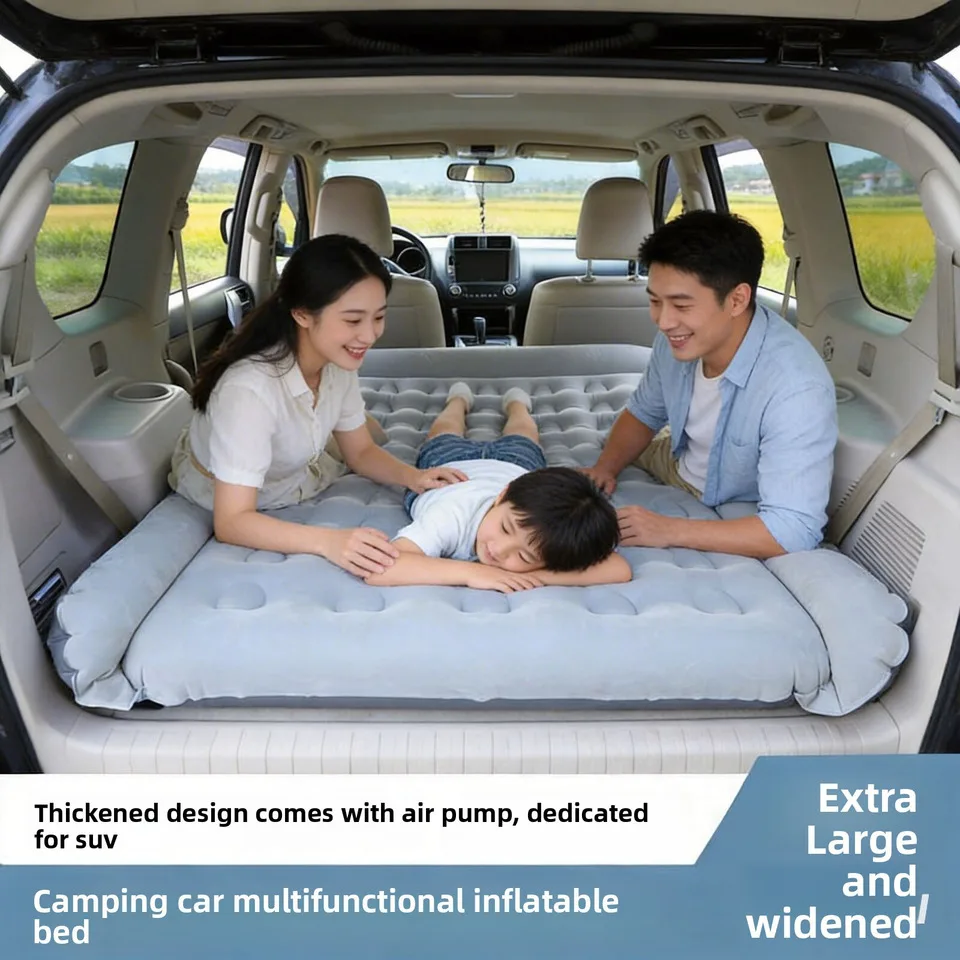 Suv Car Air Mattress Lightweight Thin Easy Carry Female Kids Outdoor Camping Travel Vehicle Rest Bed for Back Seat