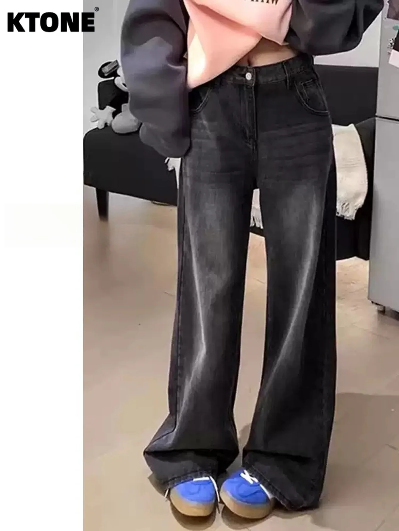 

Jeans For Man Black Baggy Vintage Denim Streetwear Drip No accessories or belts included