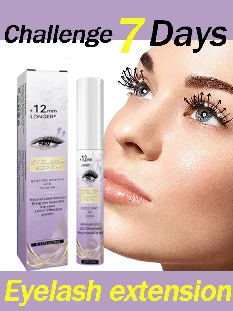 

7 Days Fast Eyelash Growth Serum Natural Eyelashes Enhancer Longer Thicker Fuller Lashes Eyebrows Lift Eye Care Products Makeup