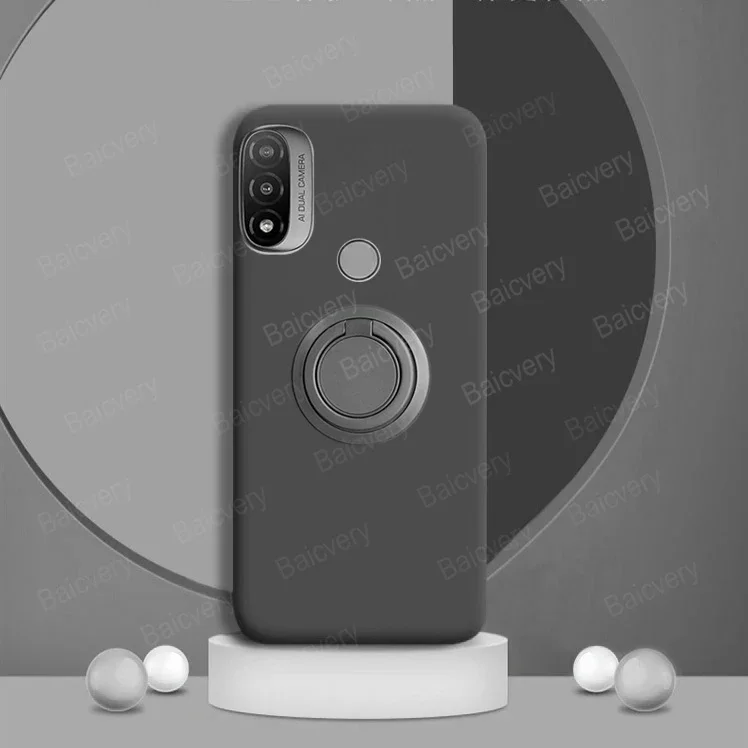 for Lenovo K14 Plus K14  Shockproof Silicone Ultra Thin Case New Design Phone Cover Finger Magnetic Ring