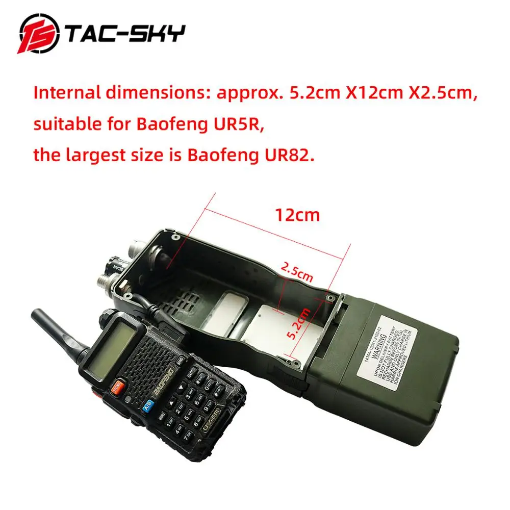 TAC-SKY Een/Prc152 152a Militaire Radio Walkie-Talkie Model Harris Virtuele Case Dummy + Tactische Headset Ptt 6 Pin U94 Ptt