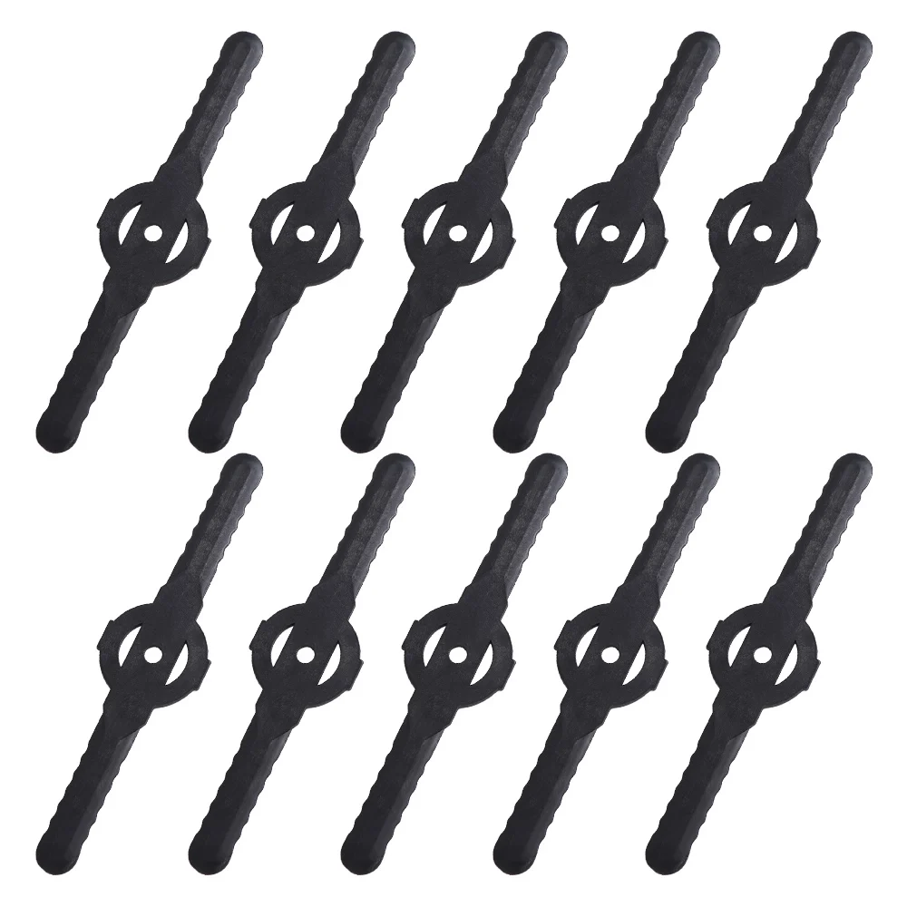 

10PCS Generic Lawn Trimmer Lawn Mower Blade Automatically Fold Replace Blade Grass Trimmer Blade Plastic Lawn