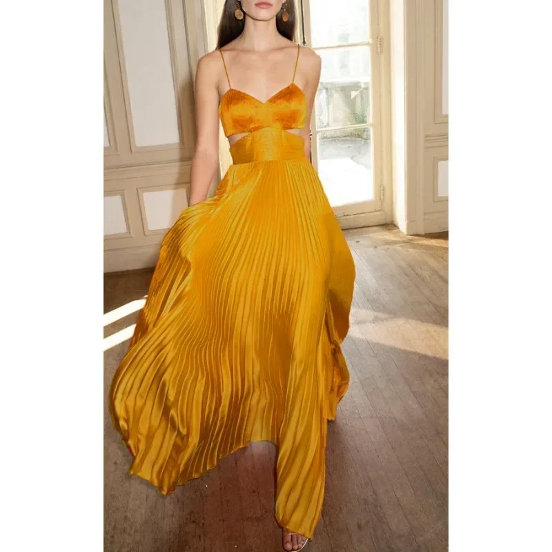 Fashionable and sexy camisole dress for women new backless solid color strapless dress full body dress party evening dress