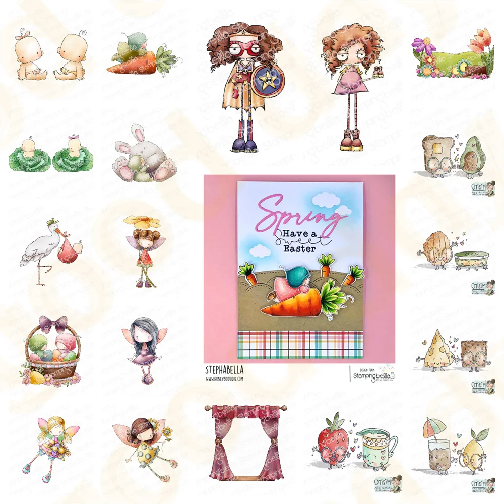 Metal Cutting Stamps DIY Scrapbooking Holiday Greeting Cards-Album Calendar Decoration 2025 New Spring Backdrop Rubber Stamp