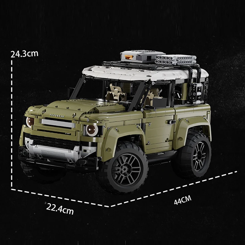 2780PCS 1:8 Schaal Apv Model Bouwstenen Sets DIY Montage Bricks Auto Speelgoed Collectie Ornamenten Kids tiener Geschenken