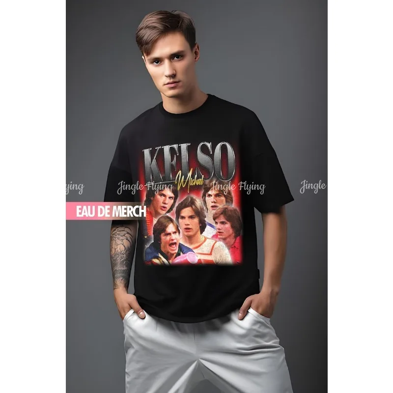 Camiseta vintage dos anos 90, camiseta Merch That 70s Show Gifts Michael Kelso Fãs Camiseta