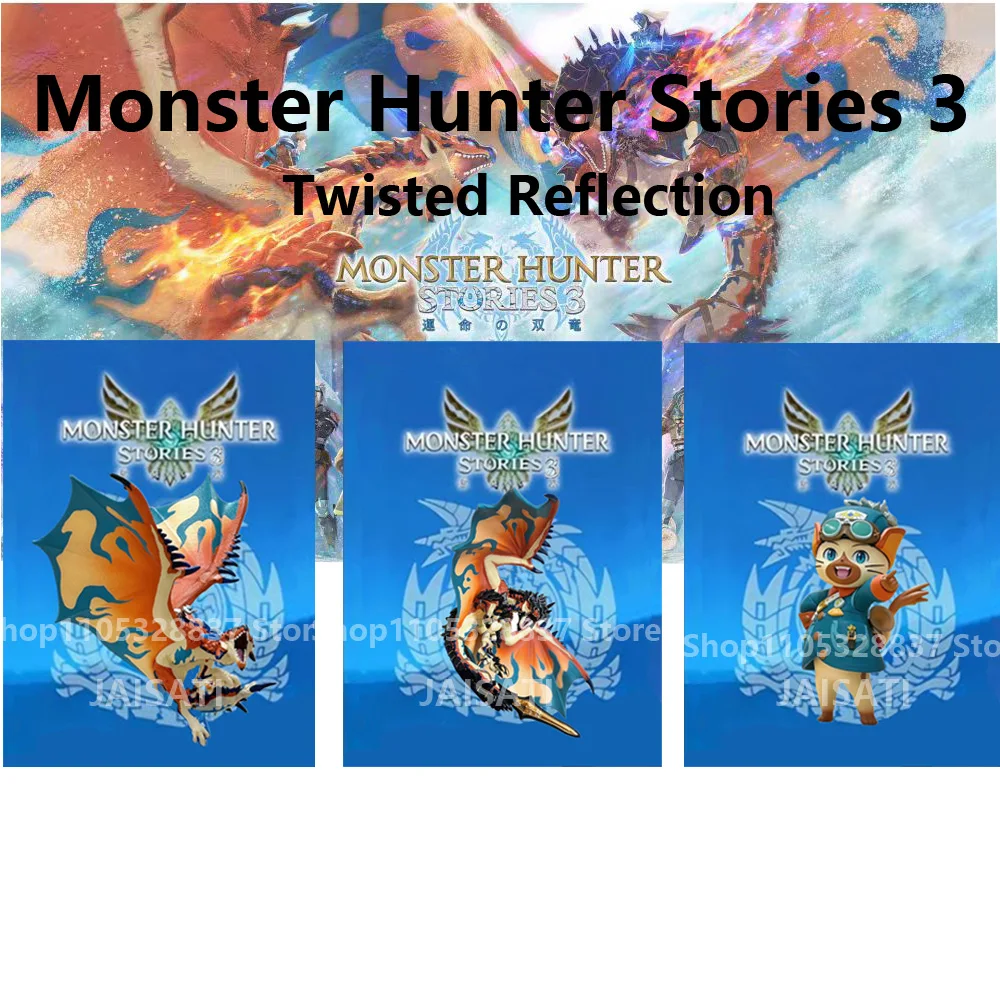 NUEVAS tarjetas nfc de Monster Hunter Stories 3: Twisted Reflection RathaV Rudy Ratha para Switch