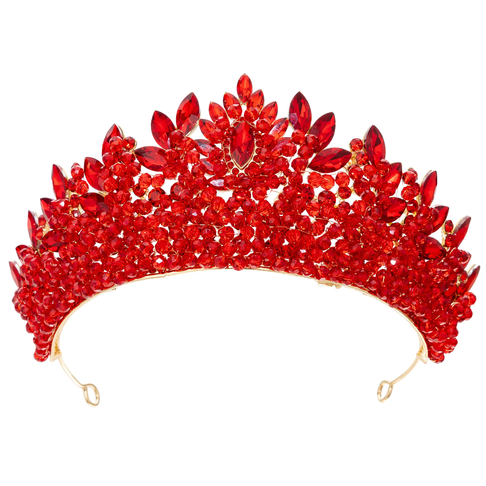 

Baroque European and American beauty pageant bridal crown tiara alloy crystal wedding headband hair accessories crown