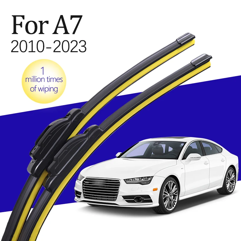 Wiper Blade Windshield U Shape HD Silent Window Accessories Wiper Replacement Suitable for Audi A7 4G 4H 2010-2021 2022 2023