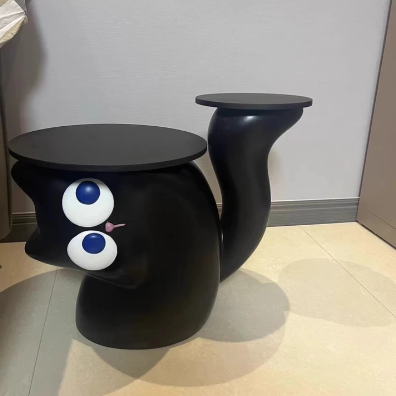 

Современный Креативный поднос в виде черно-белого кота, поднос из смолы, модель дивана, боковой столик, гостиная, шкаф, напольные украшения, подарки