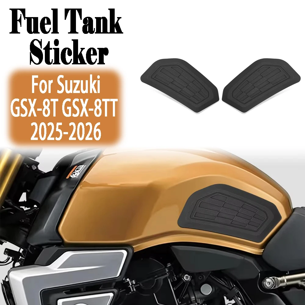 Pour Suzuki GSX-8T 2025-2026 GSX-8TT 2025-2026 Accessoires Moto Nouveau protège-réservoir latéral antidérapant pour genoux
