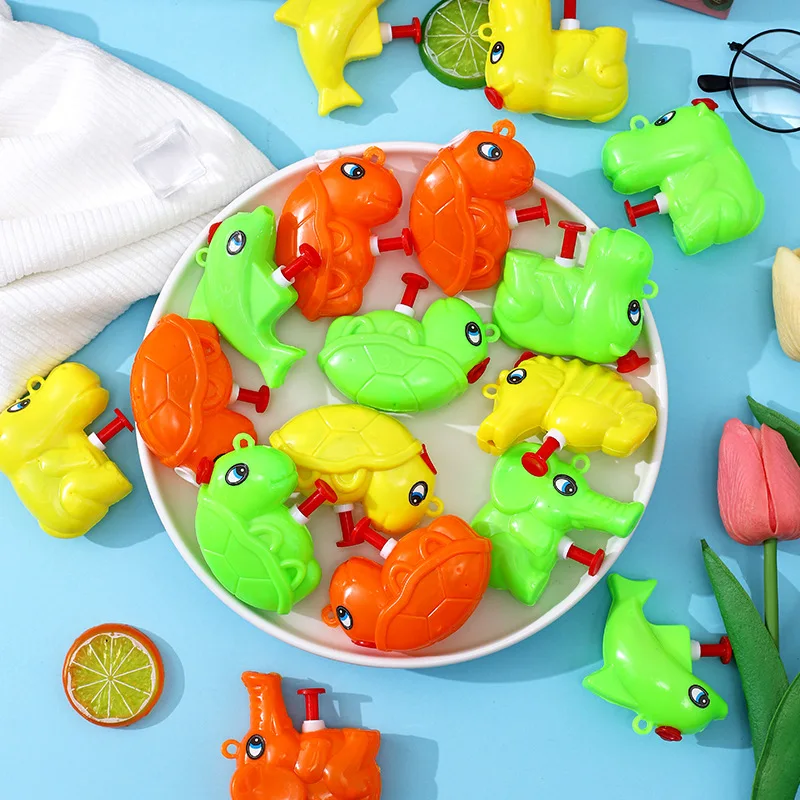 6Pc animals Mini Water Gun Children\'s Small Water Gun Mini Spray Gun Small Size Water Fighting Game Outdoor Toys Gun For Kids