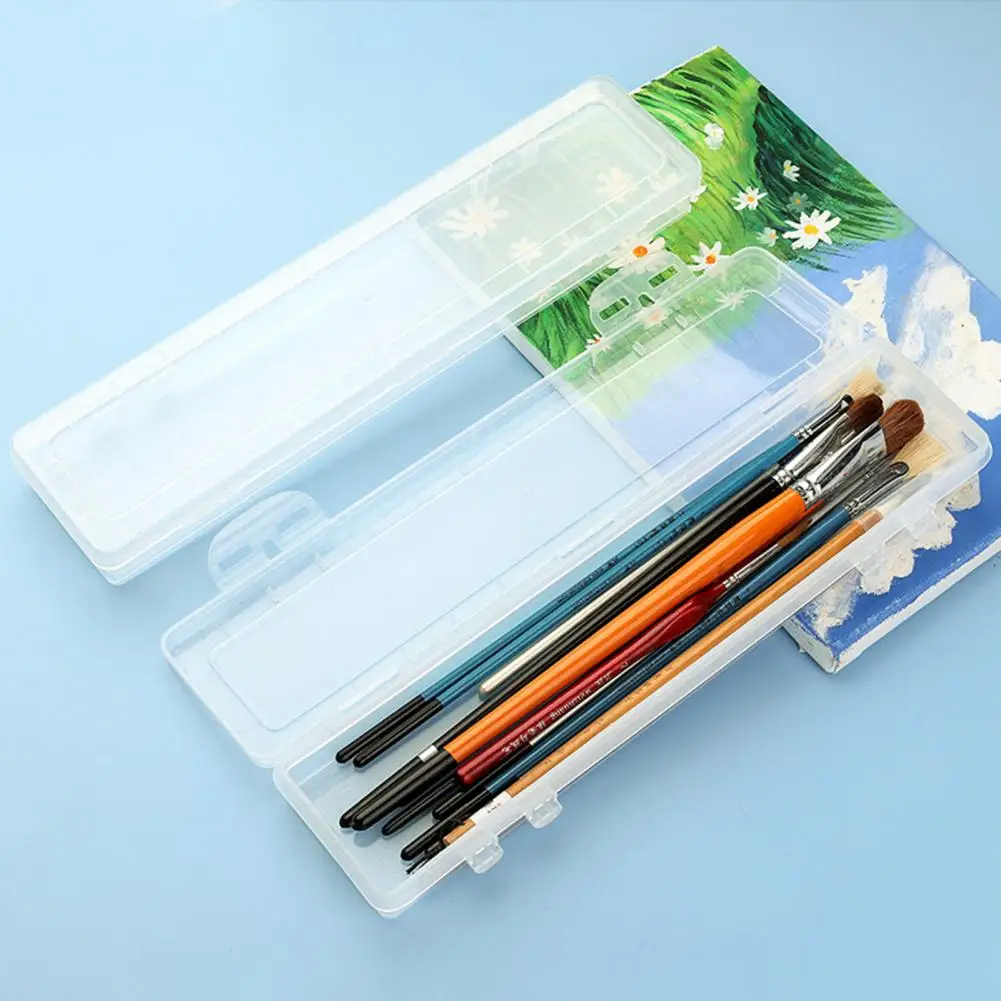 Pen Container Fashion Portable Painting Pencils Pens Storage Box Sturdy Easy Clean Pen Case