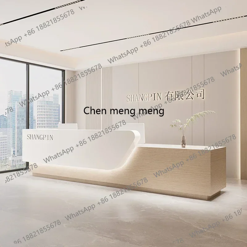 

Front Desk Reception Counter Shop Service Beauty Institute Receptionist Salon Entrances Tables Recepcja