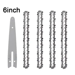 6 Inch Chain Saw Replacement Chains Plate Guide Bar Chainsaw Wood Cutter Home Garden Power Tool for Electric Chainsaw Accessory