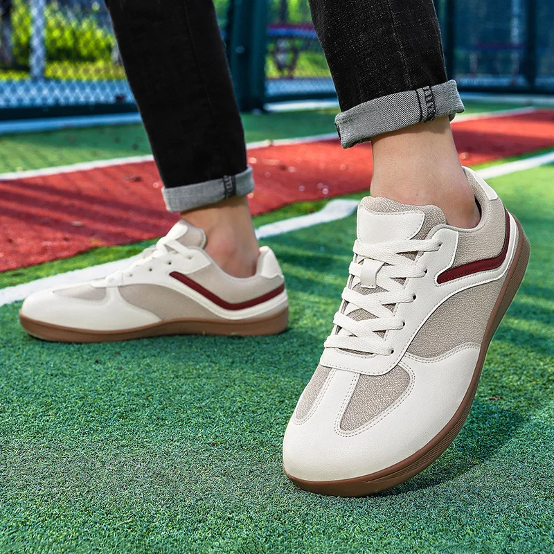 Summer Men's Barefoot Extra Wide Fit Toe Box Nose Retro Minimalist Fabric Breathable Upper Zero Drop Shoes Sneakers for Men