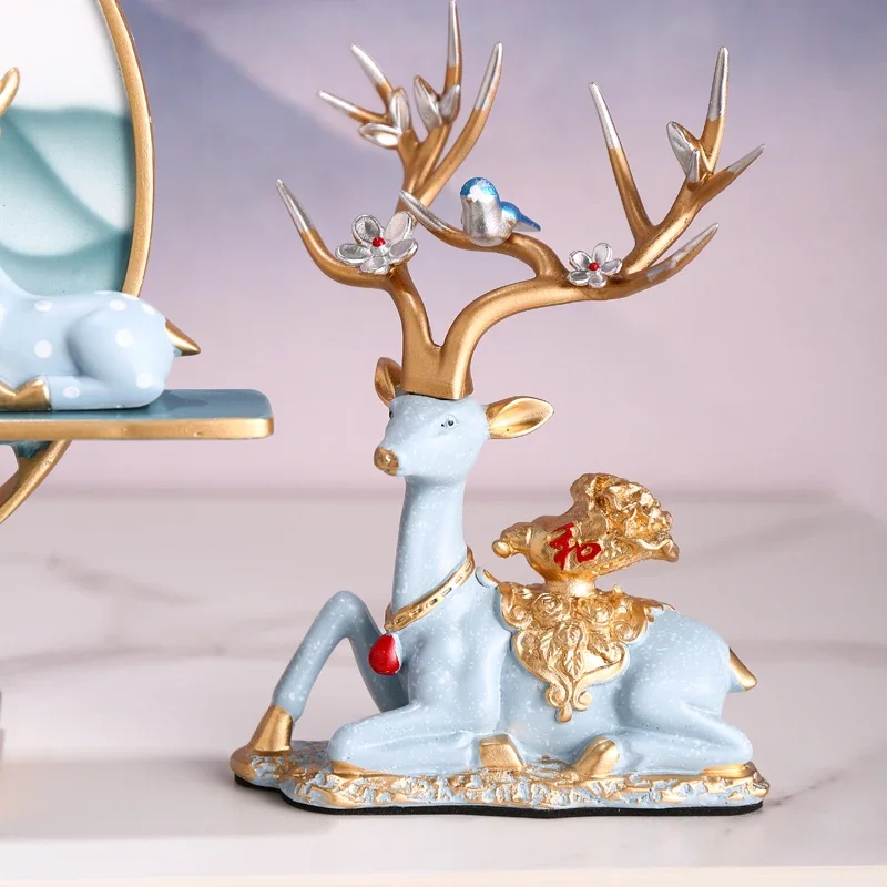 

Wine Cabinet Deer Decoration New Chinese Ancient Style Chinese Style Housewarming Home Gift Decorations