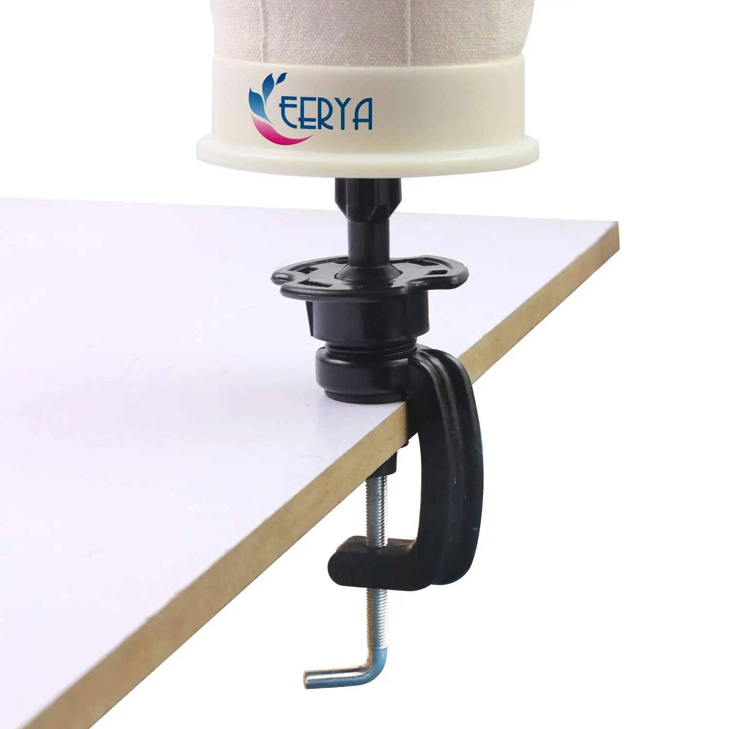 

Standard Manikin Head Stand, Desktop Wig Holder with Clamp for Training