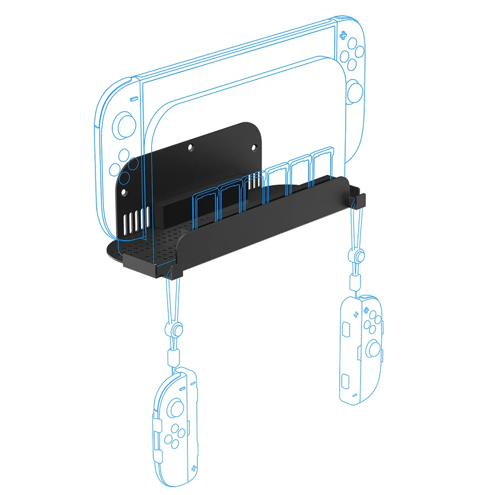 

Универсальная настенная подставка для консолей Switch OLED, эффективный крючок для рассеивания тепла, металлическая настенная подставка, держатель для настенной подставки