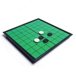 Reversi Othello Game Set, 9.84 inch Board Game with Foldable Board, Family Travel Board Game for Adults Kids