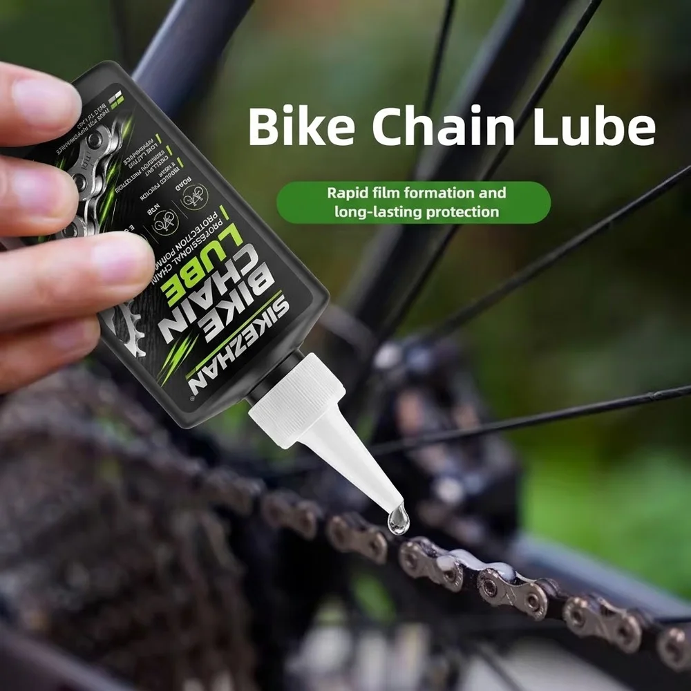 Kit de limpieza de cadenas de bicicleta con 125 ml de aceite lubricante, herramientas de limpieza para eliminar profundamente la suciedad, prevenir la oxidación y garantizar un pedaleo silencioso, ideal para bicicletas de montaña, bicicletas de carretera y bicicletas eléctricas.