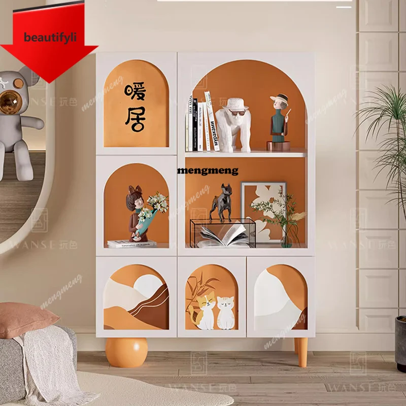 

B53 Bedroom Storage Living Room Cabinets Decor Shelf Bookcase Garden Living Room Cabinets Wood Display Gabinete Trendy Furniture