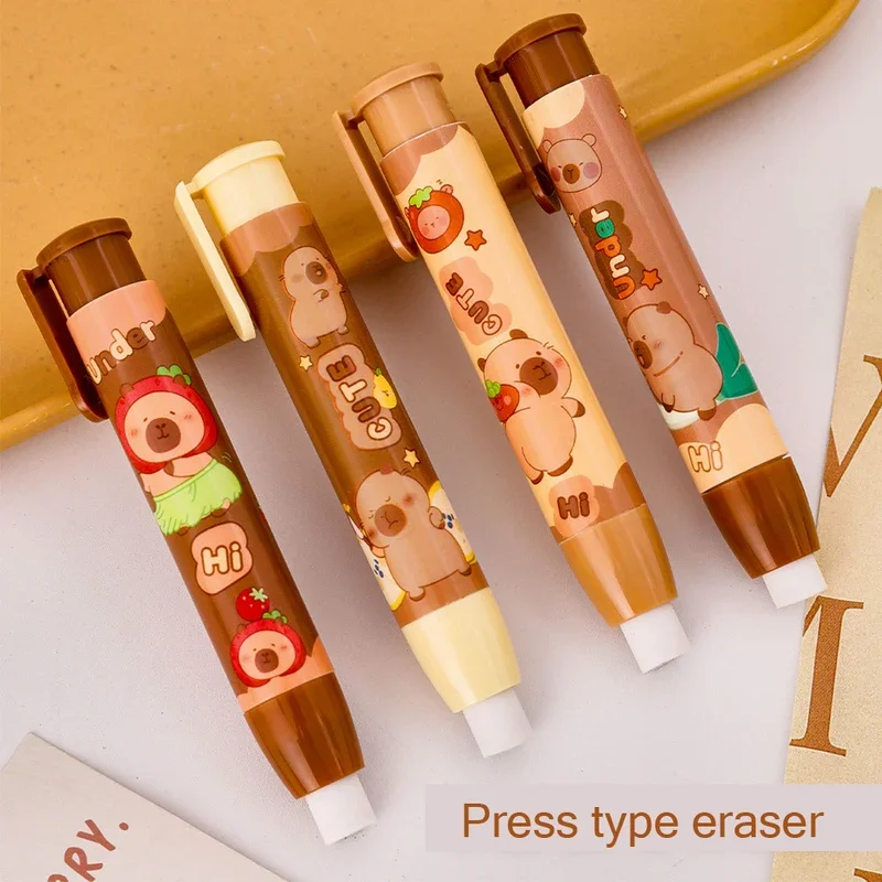 1pcs Capybara Eraser Kawaii Eraser Aesthetic Stationery Japanese School Supplies All for School Back to School Cute Stuff