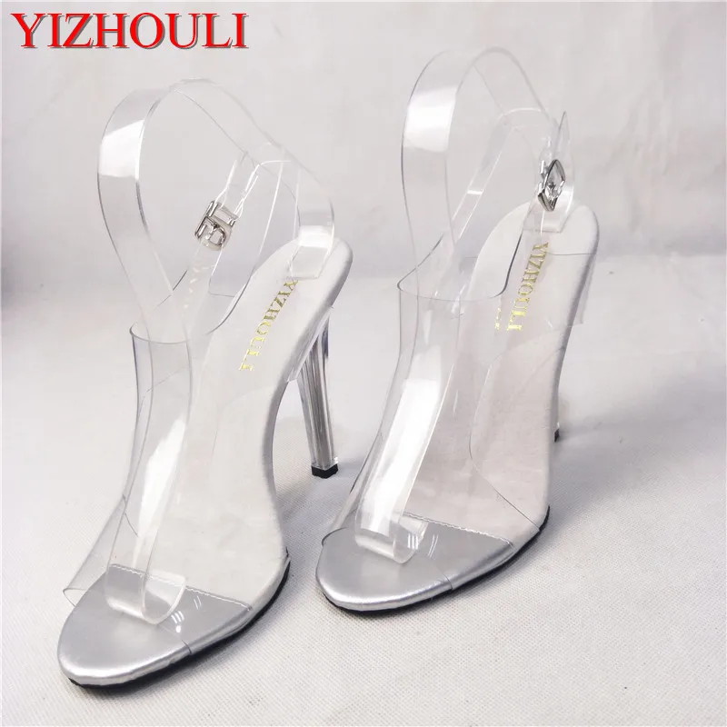 

12 Cm Sexy Super High Heels, New Performance Crystal Ladies Stage Fashion Runway dance shoes