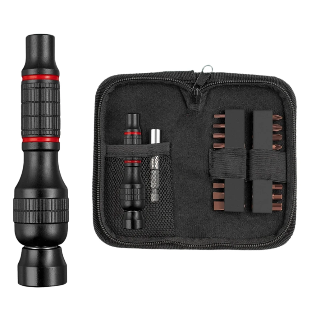 

Отвертка из алюминиевого сплава, ручка 1/4 дюйма, отвертка с короткими битами, шестигранные хрестообразные шлицевые отвертки, удлинитель, инструмент для ремонта стержня