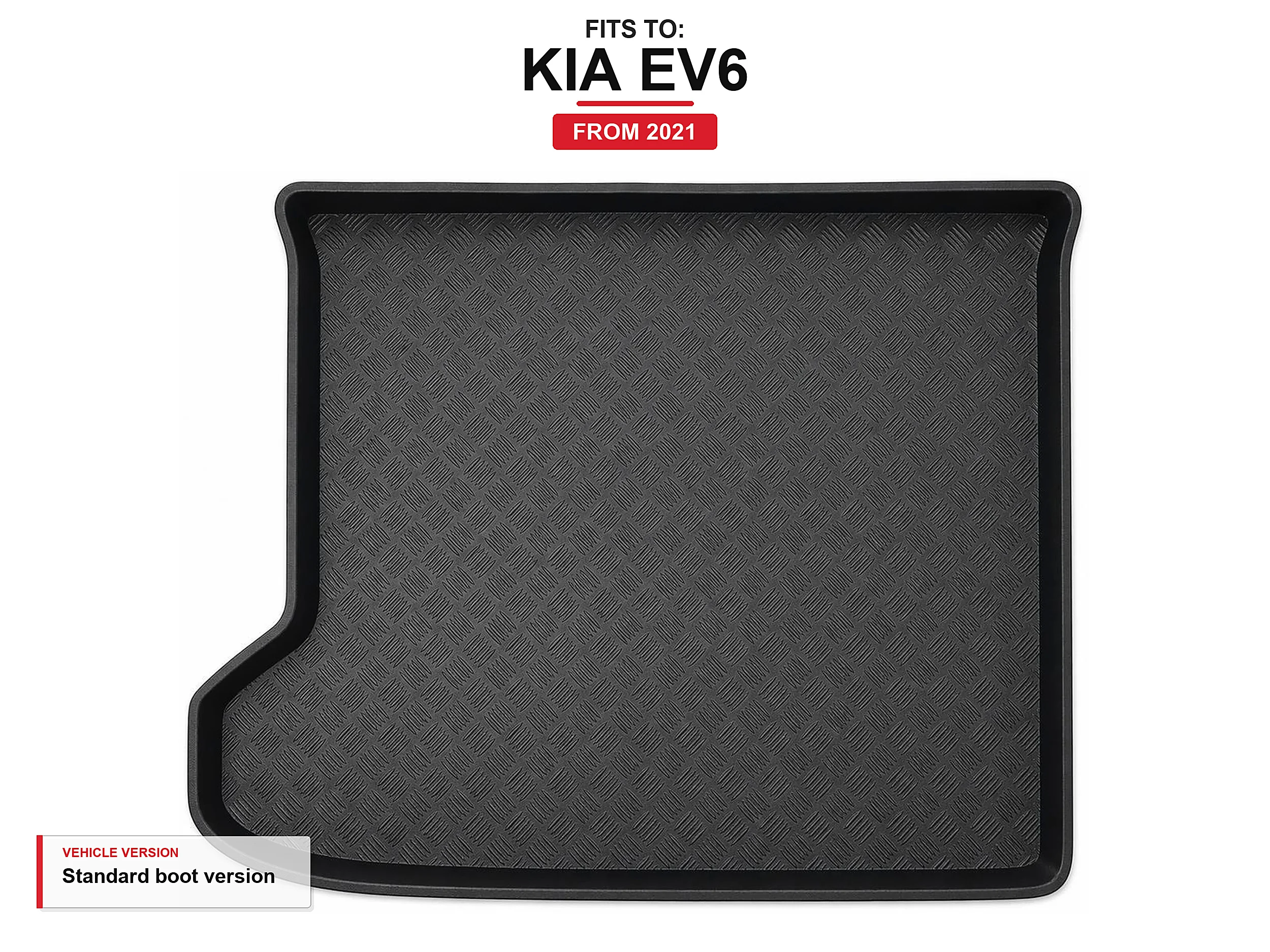 Kofferbakmat met rand voor: Kia Ev6 2021-