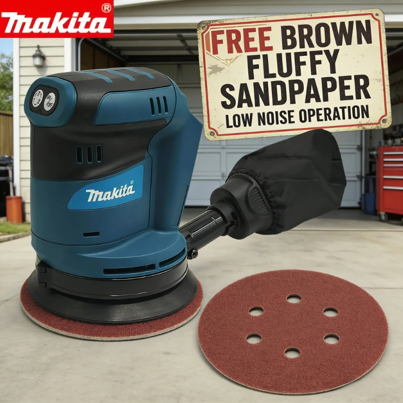 makita-dbo180z-18v-cordless-disc-random-orbital-sander-lithium-ion-rechargeable-woodworking-polishing-bare-tool（bare-tool）