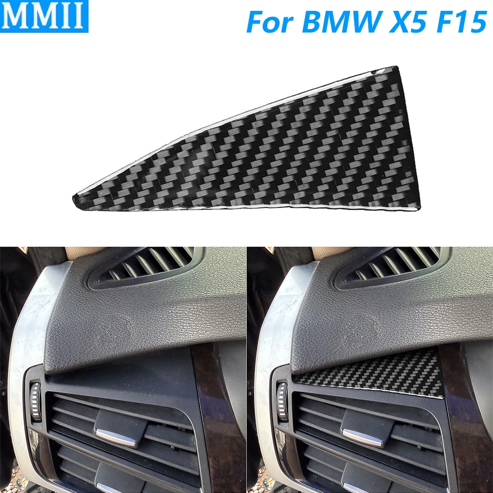 

Для BMW X5 F15 2014-2018 основная приборная панель водителя из углеродного волокна, вентиляционная панель, накладка, автомобильные аксессуары, декоративная наклейка