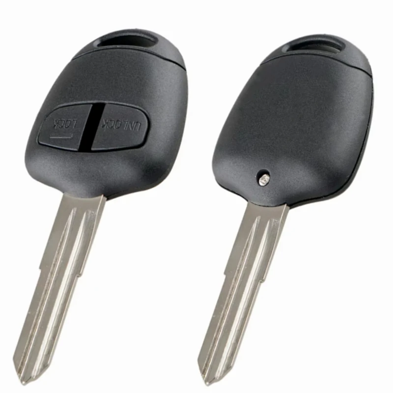 XIEAILI-2Button Transponder Shell Chave Remoto, Caso de Substituição, Ajuste para Mitsubishi, Grandis, Outlander, Lancer, Lâmina Esquerda, K268, 10Pcs