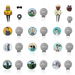 Golf Ball Mark with Magnetic Golf Hat Clip Marker US White Flower Golf Marker Training Aids For Boys Girl Kids Golfer Gift