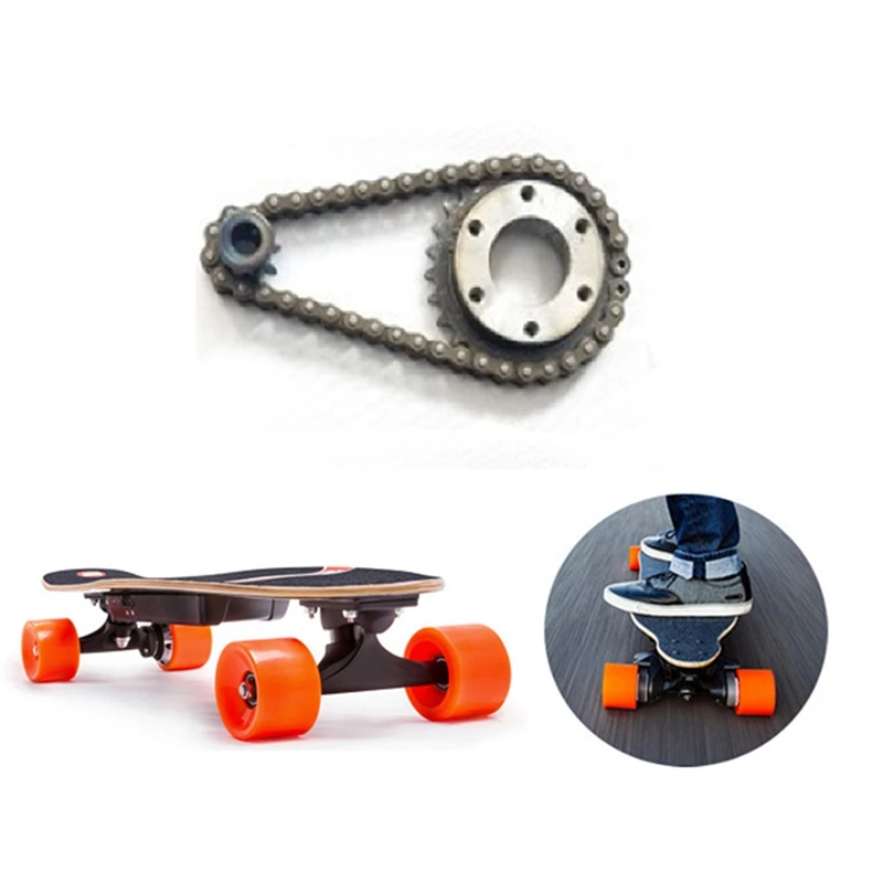 Skate elétrico Kit Rodas de Engrenagem, Kit DIY, Cadeia Roda, 2 Pontos, 27 Engrenagem, 9X27G, 8mm, D, 04C, 9X27