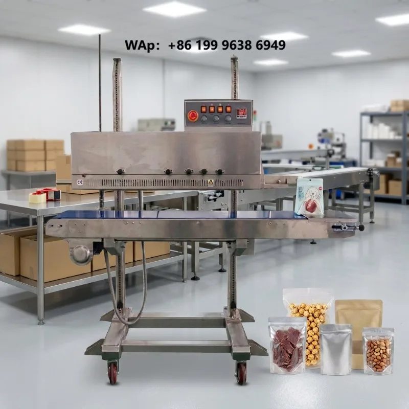 Factory Price Semi-Automatic Plastic Bag Continous Band Sealing Machine Heat Sealer