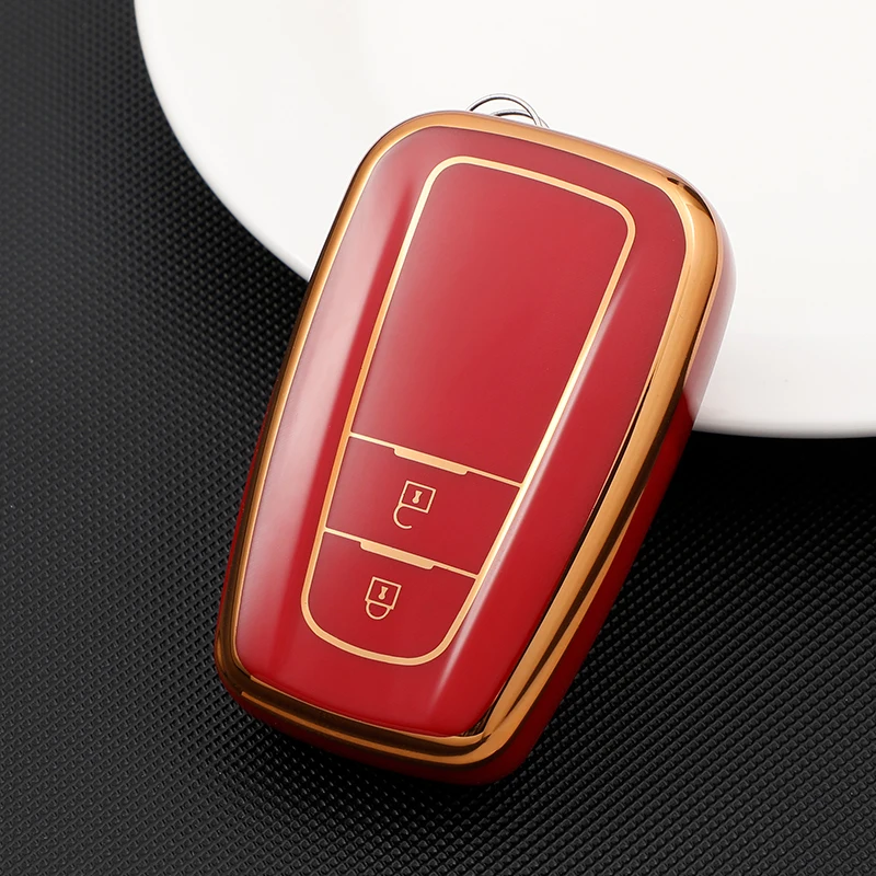 Miękka TPU obudowa kluczyka do samochodu z pilotem pokrywa Fob brelok do Toyota Camry CHR Corolla RAV4 Avalon Land Cruiser Prado Prius 2017 - 2022 — zdjęcie 5