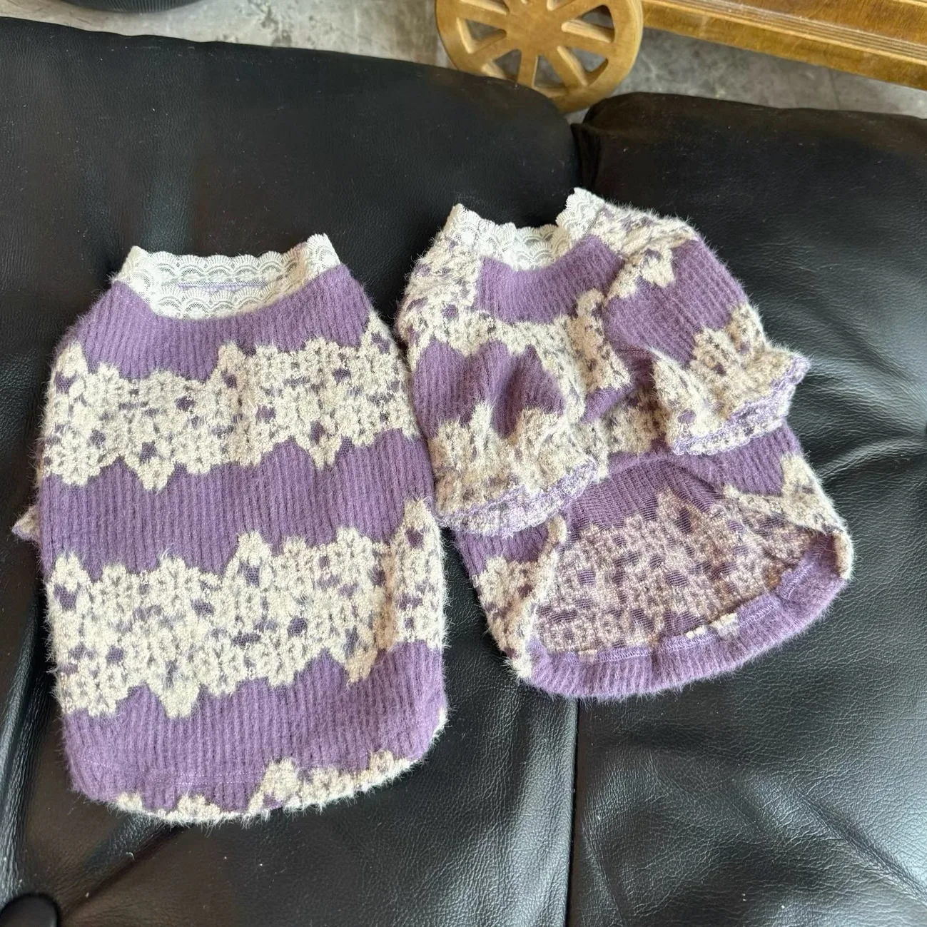 Warm Puppy Vest & Knitted Pet Bottoming shirt, Cute Winter Clothes for Maltese, Sweet Two-Legged Clothing