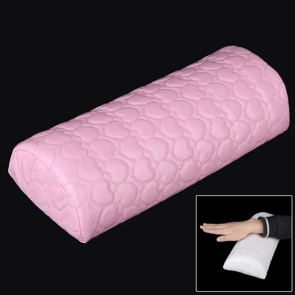 manicure tool hand-rest Cushions Holder Professional soft sponge Armrest rest cushion (pink)