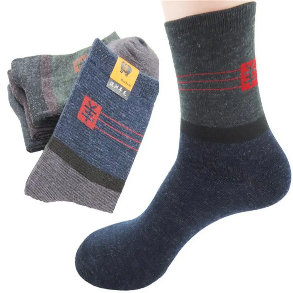 

5/10Pairs Men Socks Male Ankle Autumn Winter Business Wool Casual Thicken Super Soft Socks