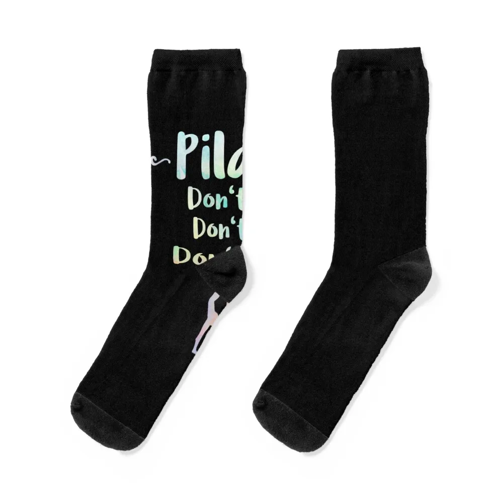 Pilates Dont Fart Circle Gym Funny Quotes Pilates Socks cartoon snow man Men's Socks Luxury Women's