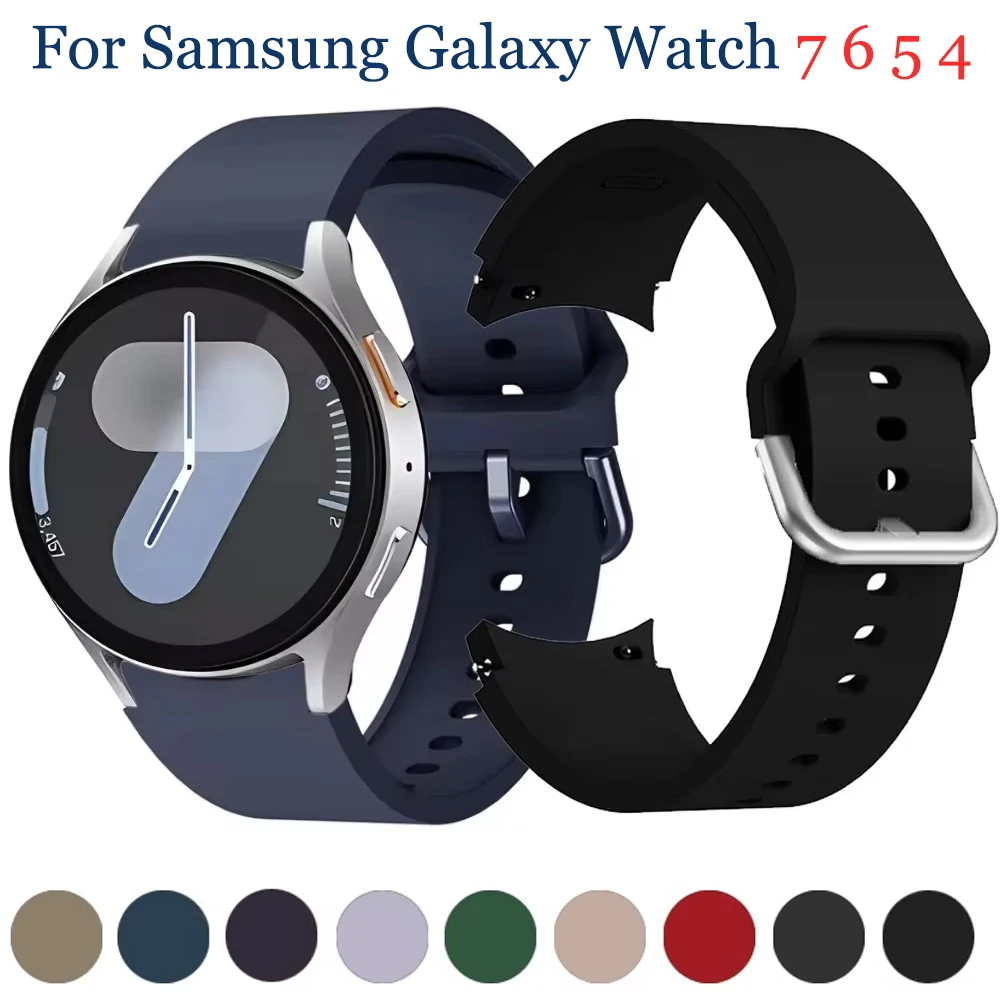 Silikonarmband für Samsung Galaxy Watch 4/5 40mm/44mm 5 Pro 45mm Band ohne Lücke Armband Gürtel für Watch 4 Classic 46mm/42mm Correa